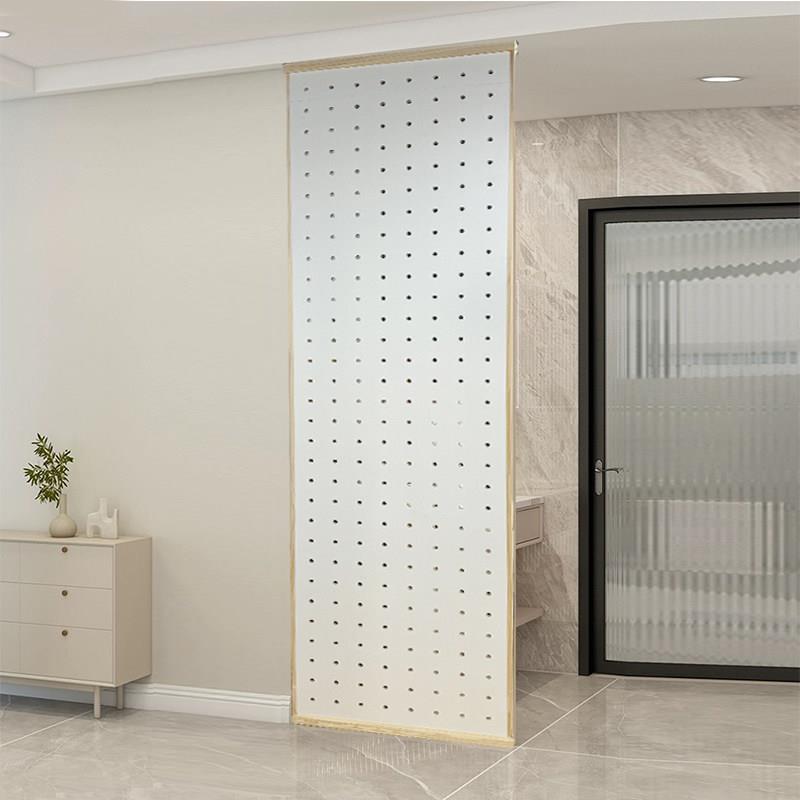 Top-level hole-in-the-floor coat rack partition hanger wall entrance entrance custom-made rack wardrobe side panel