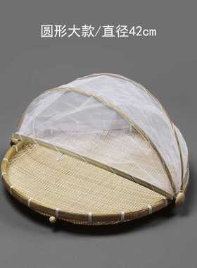 手工收纳农家 筛子圆形筐w竹编簸箕家用晾晒馒头制品 竹子筐*竹篮