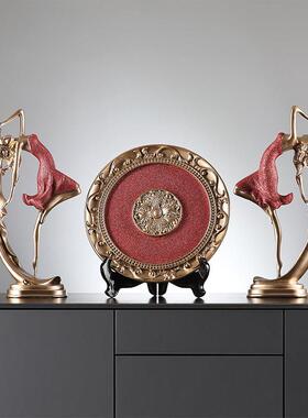 芭蕾舞者摆件玄关客厅电视柜酒柜舞蹈艺术柜子隔断轻奢家居装饰品