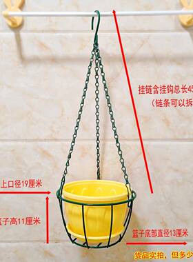 简约铁艺阳台花篮悬挂架吊篮黄金葛吊盆吊兰垂吊花架多肉花盆挂篮