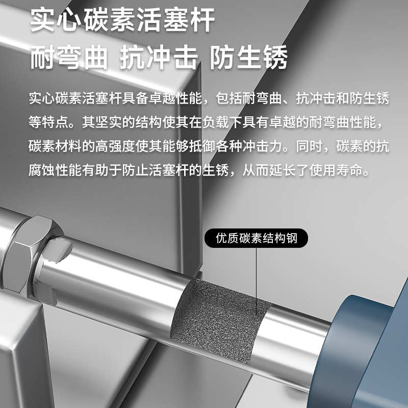 铝合金气缸标准缸,缸径SC200*25/50/100/150/175/200/300/400/500-图2