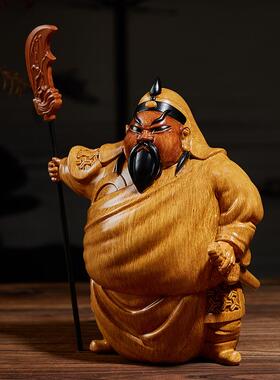 新中玄关宅摆件关公关二爷旺中式FVE式家居客厅茶室招财装新饰工