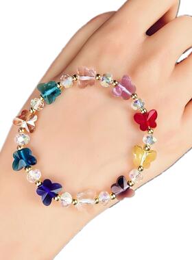 批发水晶水晶手链颜色甜美手链
