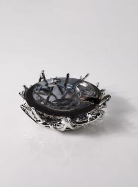 现代极GT-G012简窝烟灰缸摆件茶室书房桌家居鸟装饰品面样摆件板