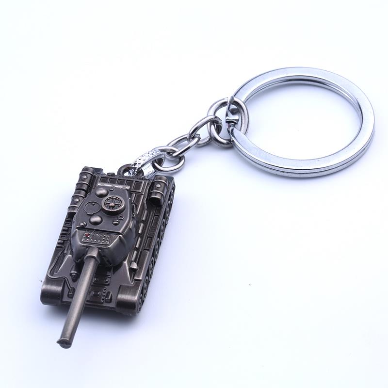 闪恒欧美动漫霸气WOT书包钥匙扣时尚创意坦克挂件汽车钥匙圈环潮