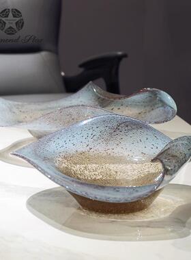 轻奢玻样璃球大果盘现代意家居客茶21297几餐桌创厅软装板间摆件