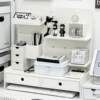 Perforated board storage rack desktop storage box student dormitory desk stationery storage shelf office station organization