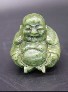 批发玉石玉器摆件玉雕工艺品 南玉笑佛弥罗佛一团和气摆件 举报