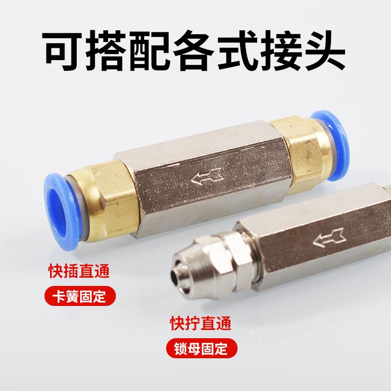 气动单向阀CV-01/02气体止回阀气管排气阀气泵止逆阀1分2分3分4分 - 图2