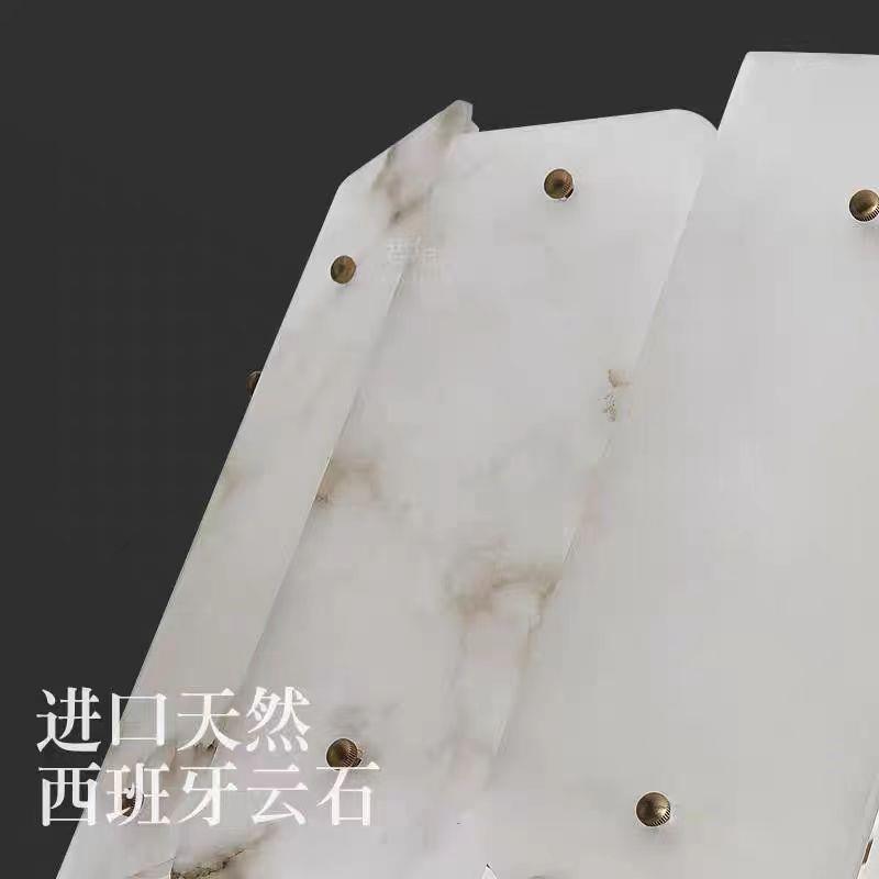 云石灯具现新中式全代铜吊灯客厅设计师简68347约室创意餐卧厅书 - 图2