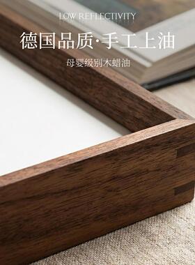 高端照片打印相框定制实木相片画框空框洗照片diy装裱木质婚纱照