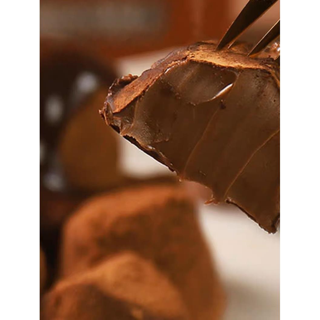 迷语纯可可脂松露巧克力抹茶味牛奶味黑巧克力便宜零食儿童礼物正