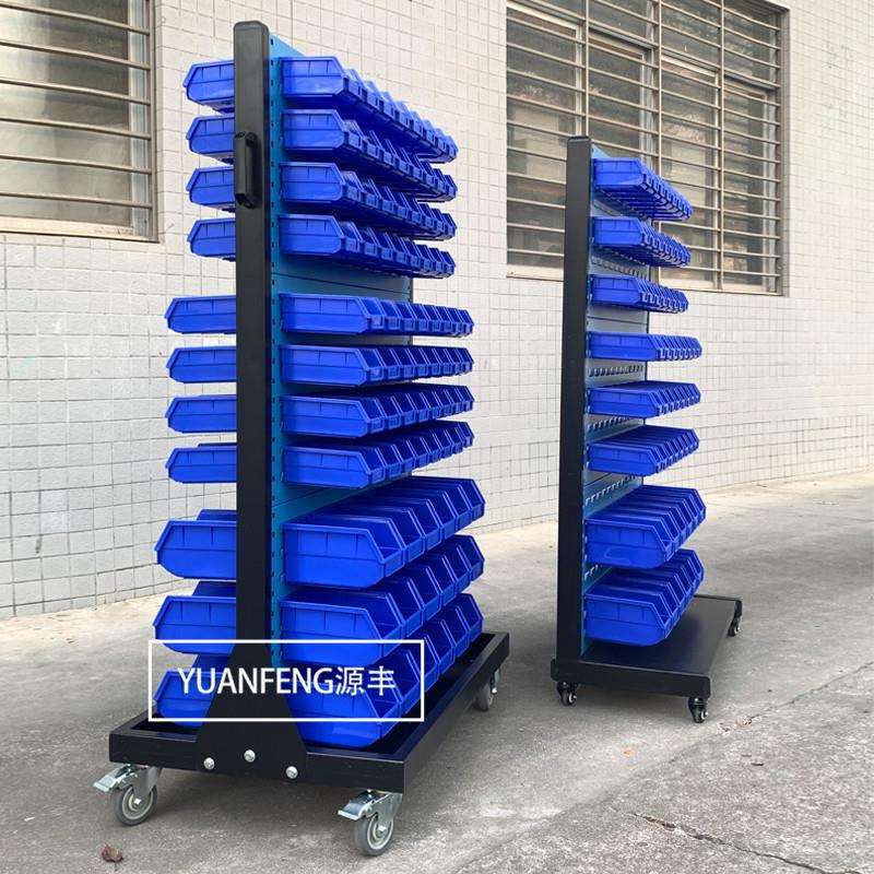 Thickened hardware tool rack workshop screw assembly rack mobile material rack sample display rack hole plate storage rack