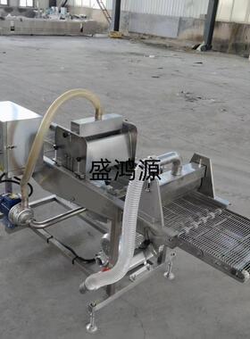 全自动不锈钢鱼片肉片淋浆稀浆机油炸牡蛎瀑布式挂浆淋浆上浆机