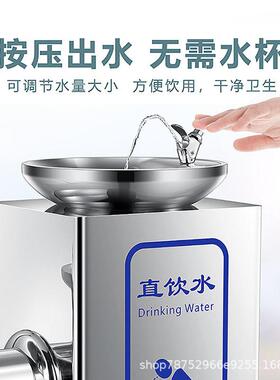 户外饮水台公共场所公园室外过滤双盆304不锈钢饮水机反渗透