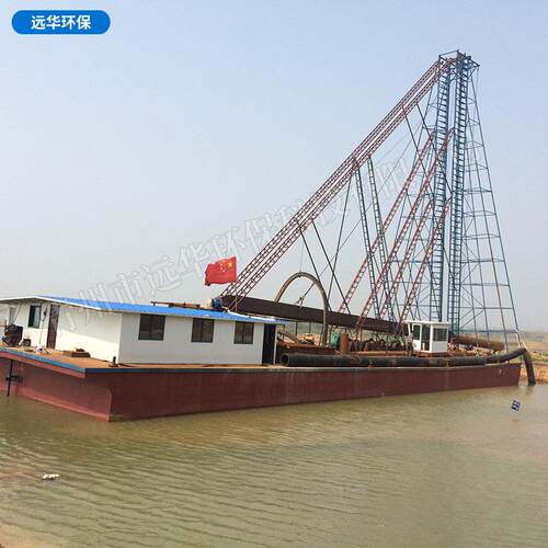 钻吸船大型抽沙船设备22寸钻吸式挖泥船 淤泥清理设备抽沙清淤船 - 图0