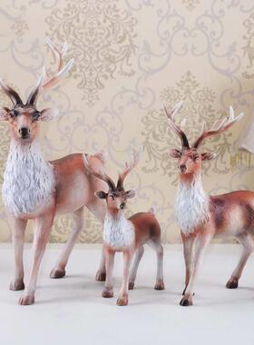 创意鹿件家庭室里内装饰品新家摆屋大厅房LKD1213间卧面室桌温馨