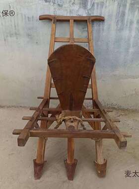 民俗老物件农耕文化旧农具风车木犁水车播种机村史馆展览怀麦太保