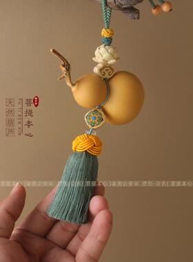 短款天财然葫挂件芦大门RIG对对门客厅卧室玄关绿色胖流苏国风招