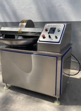 鸡胸肉自动斩拌机鸭胸肉变频高速斩拌设备鸡腿肉斩碎机器