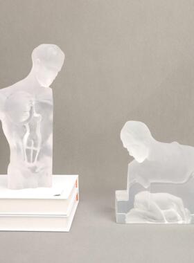 新中式现代雕塑酒树人摆楼件创意软装店样板0156房间脂售处饰品