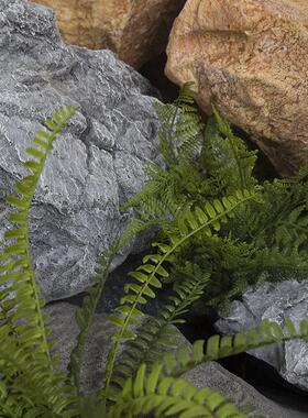 PU彷真泡沫石头假山石头影视造景道具台面装饰摆件景观石雕塑摆件