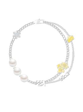 TF家族朱志鑫 雪花迎春花芝士手链 原创设计 应援周边 生日礼物