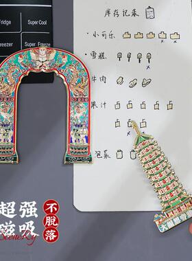 2P80南京金属贴文创磁贴 北京故宫博物院湖北省旅游博物馆纪