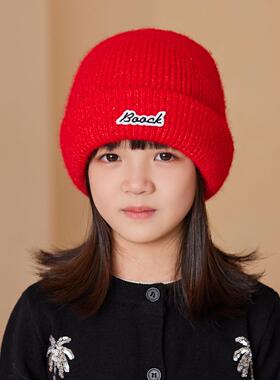 儿童帽子女童秋冬2026新款保暖护耳套头帽韩版百搭男宝针织毛线帽