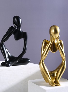 2025年新款客厅摆件旺宅摆件迷你抽象人物家居饰品玄关装饰摆设客