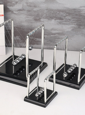 无聊了玩玩牛顿碰碰球!解压摆球悬浮球玩具办公室摆件