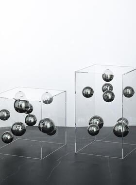 现代简无约欧子式轻奢摆亚克力罩星球摆件样板房售楼处装软饰品设