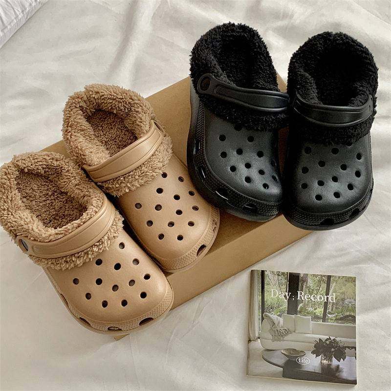 可拆洗洞洞鞋毛绒棉套冬季加绒内胆保暖情侣袜套内衬加厚毛毛棉套,淘宝优惠券,粉丝福利购,淘宝优惠卷