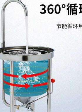 厂家大型不锈钢25kg全自动水压式洗米机50商用淘米机100公斤