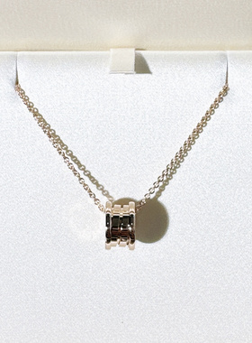 99新Bvlgari/宝格丽B.ZERO1系列18K玫瑰金弹簧项链女款