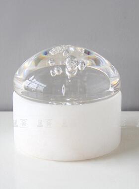 现简约新中式创意蘑菇云储物盒样板间售楼部客厅书房衣帽间饰品
