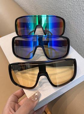 户外运动骑行太阳镜男时尚炫彩护目镜山地自行车防风镜女