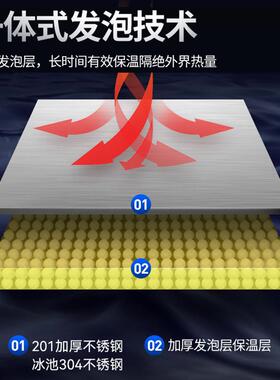 品能达商用全自动吧台操作台一体奶茶店风冷大冰格智能方块制冰机