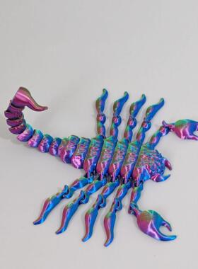 爆款打印蝎子关节可动3D模型摆件