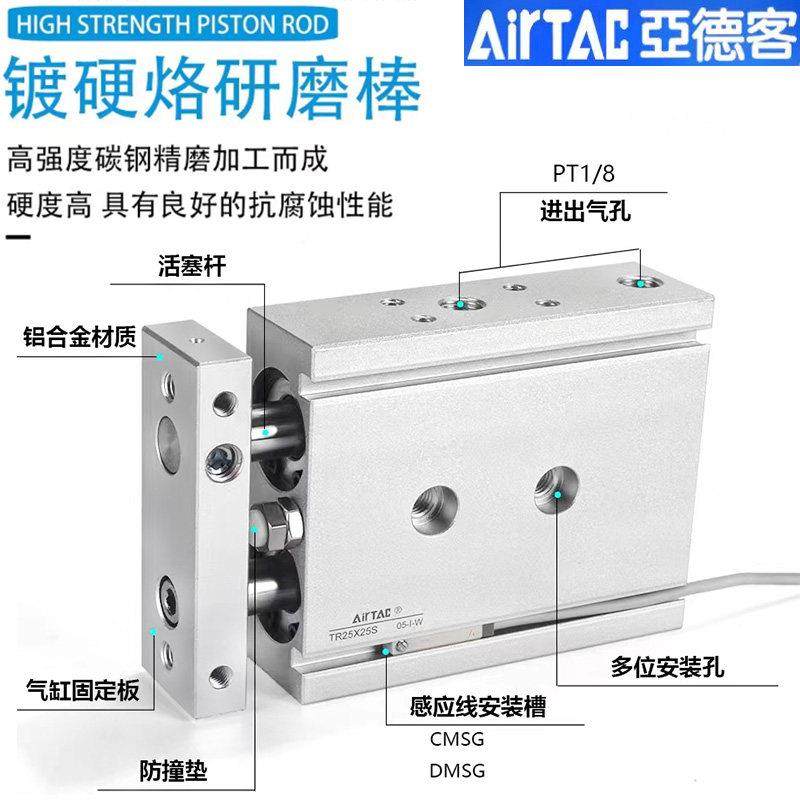 亚德客TR6X5S 32X15/20X45/25X10X35X40X150X60X80X75X90双杆气缸,淘宝优惠券,粉丝福利购,淘宝优惠卷