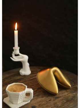 MUSe Garden 好事要花生 北欧风仿真陶瓷花生幸运饼干储物盒摆件