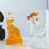 Supply of twelve zodiac bubble wine bottles, animal thickened glass wine bubblers, high borosilicate glass wine bottles