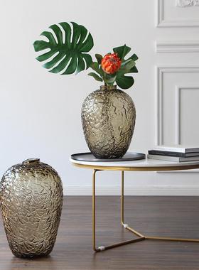 bixuan美式乡村客厅装饰艺术花瓶 简约现代手工大号落地吊钟花瓶