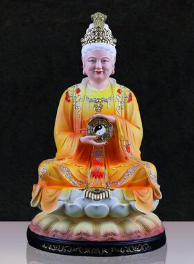 树脂彩绘无生老母神像家用供奉骊山圣母娘娘装饰送礼摆件无极老母
