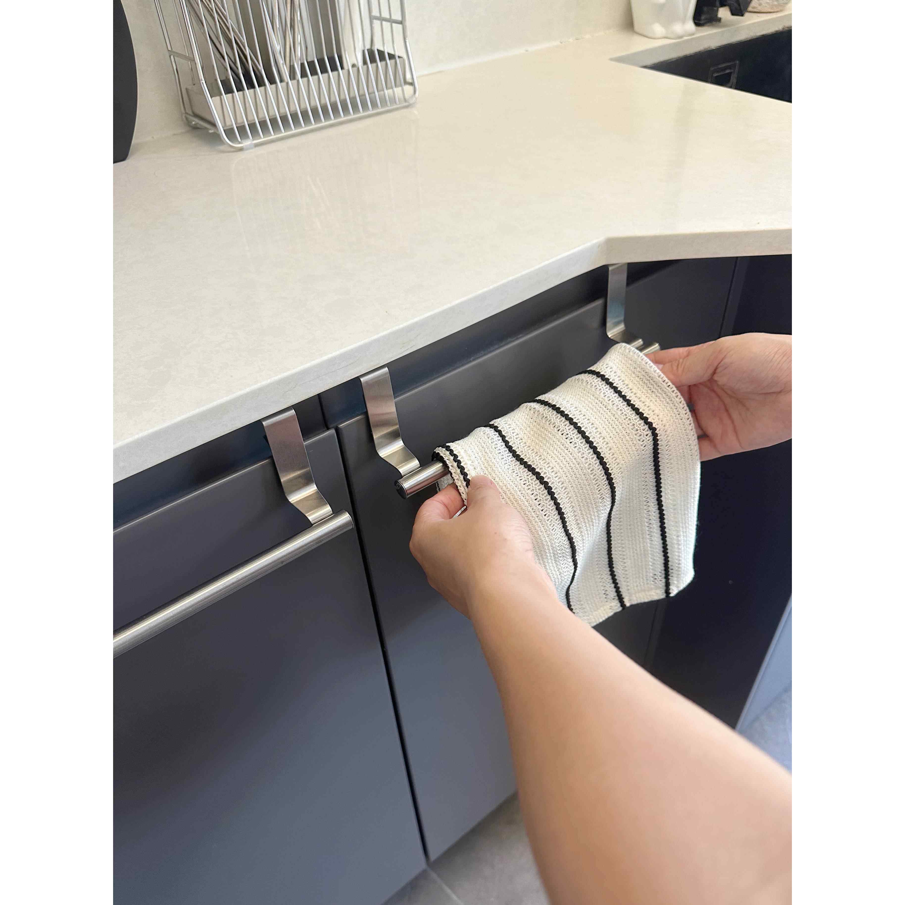 免打孔厨房柜门挂杆抹布收纳架卫生间浴室毛巾架,淘宝优惠券,粉丝福利购,淘宝优惠卷