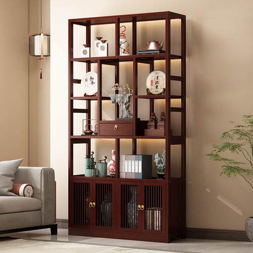 家用博室古阁见详情架新中式茶柜置物架茶叶架摆示件展示柜办公多 - 图0