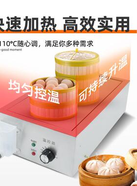 商用蒸包炉包子机台式加宽两孔电蒸包炉早餐蒸笼保温蒸包机双孔