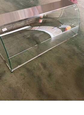钢化玻璃防尘罩玻璃罩子透明展示罩展示柜罩餐饮业保温柜保售饭台