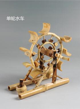 传统怀旧仿古玩具水车纺线车居家客厅卧室摆件生日礼物工艺品