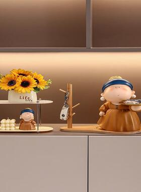 星舵玄关放钥匙收纳摆件进门托盘大美术馆大艺术家客厅酒柜家居装